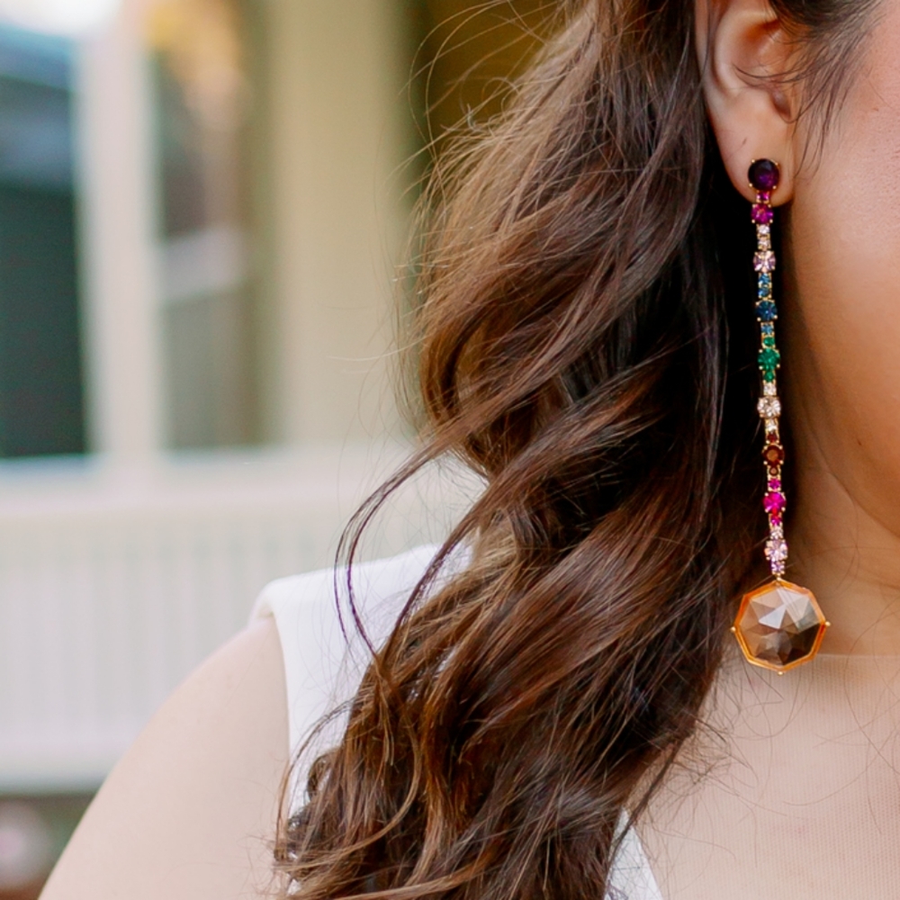 kate spade rock it linear earrings